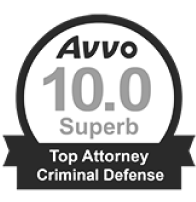 Avvo 10.0 Superb Criminal Defense Attorney Rating Avvo 10.0 Superb rating for a top criminal defense attorney