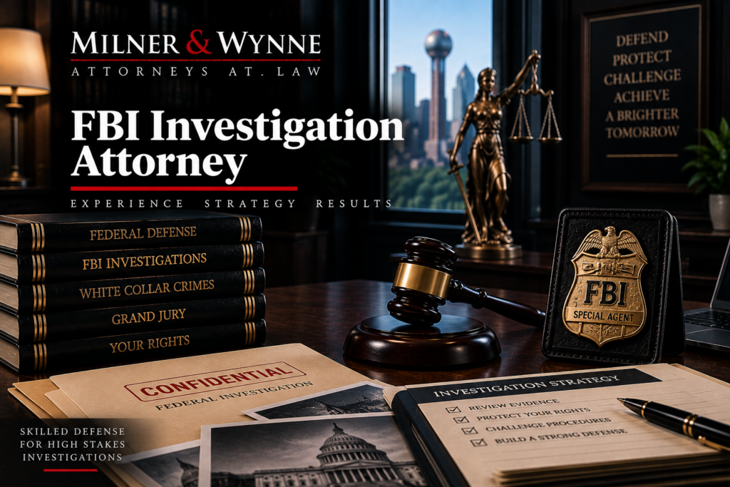 FBI Investigation Attorney | Dallas Criminal Defense — Milner & Wynne Criminal Defense Attorneys FBI Investigation Attorney — Milner & Wynne criminal defense attorneys