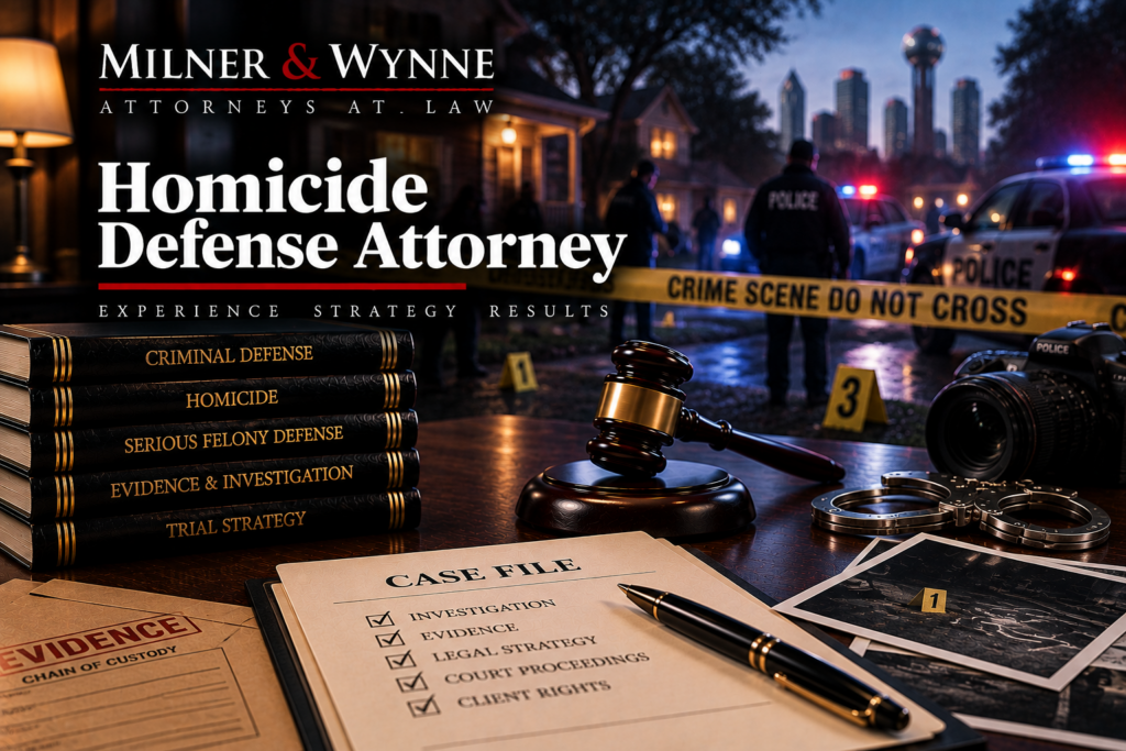 Homicide Defense Attorney — Milner & Wynne criminal defense attorneys