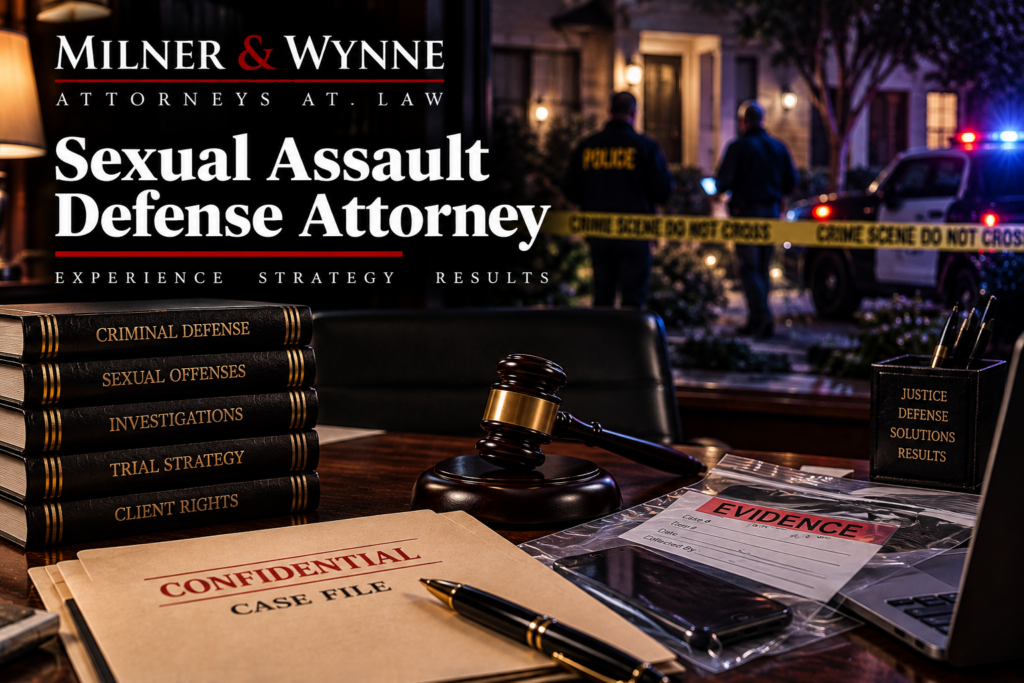 Sexual Assault Defense Attorney — Milner & Wynne criminal defense attorneys