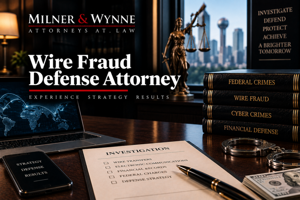 Wire Fraud Defense Attorney | Dallas Criminal Defense — Milner & Wynne Criminal Defense Attorneys Wire Fraud Defense Attorney — Milner & Wynne criminal defense attorneys